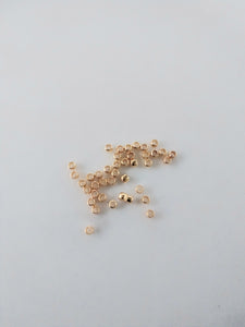 Crimp Bead   2.0mm    Gold colour