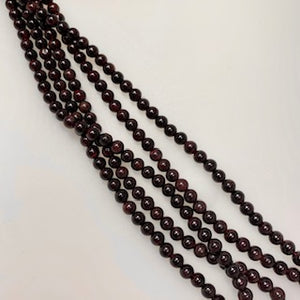 5-6mm Garnet - Polished Round