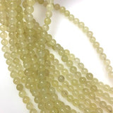 6mm Jade - Semi Translucent - Polished Round