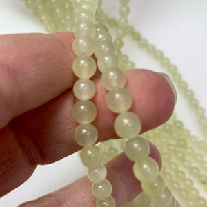 6mm Jade - Semi Translucent - Polished Round