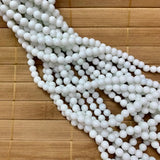 6mm White Jade - Polished Round