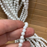 6mm White Jade - Polished Round