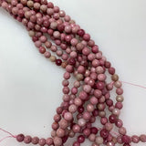 6mm Rhodonite - Facetted Polished Round