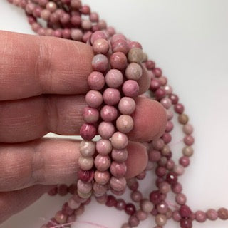 6mm Rhodonite - Facetted Polished Round