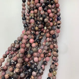 6mm Rhodonite - Facetted Polished Round