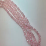 6mm Rose Quartz - Facetted Polished Round