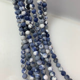 6mm Sodalite - Frosted Round