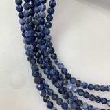 6mm Sodalite - Dark Blue - Frosted Round