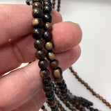 6mm Tiger Ebony - Round