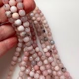 8mm Rose Quartz - Facetted Polished Round