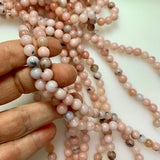 8mm Cherry Blossom Agate -  Polished Round