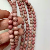 8mm Rhodonite - Polished Round
