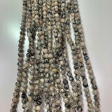 6mm Polished Sesame Jasper - Facetted Round