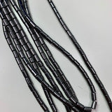 6 x 4mm Non-Magnetic Haematite - Barrel