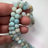 8mm Round Frosted Amazonite