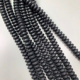 8 x 4mm Matte Haematite - Rondelle