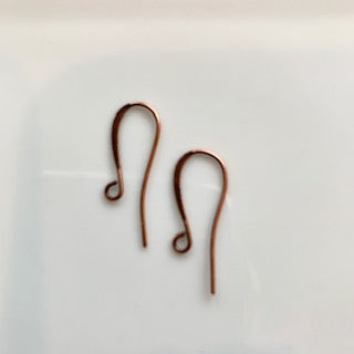 Ear Wire - Fish Hook - Antique Copper