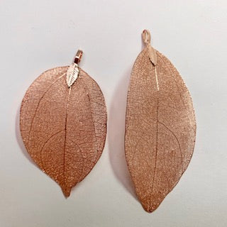 Electroplated Natural Leaf - Copper/Rose Gold