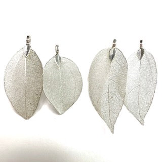 Electroplated Natural Leaf - Silver Plate