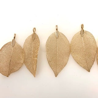 Electroplated Natural Leaves- Gold Colour
