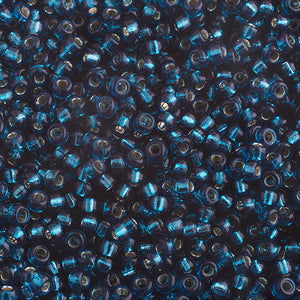 M11-1425  Colour Lined Blue Zircon - Dyed