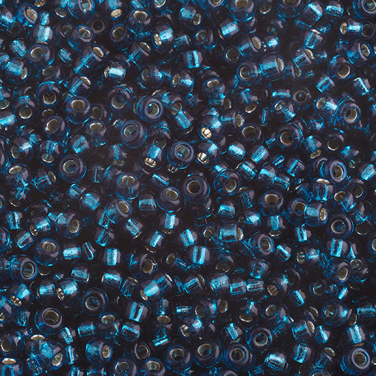 M11-1425  Colour Lined Blue Zircon - Dyed
