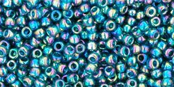 T11-167BD  Transparent Rainbow Teal