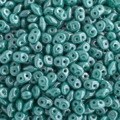 SD6313  Super Duo bead - Lustre Turquoise Green