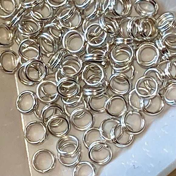 Split Ring  -  4.5mm Silver tone
