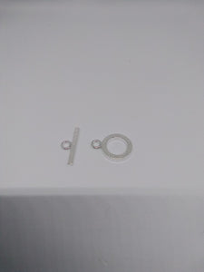 Toggle Clasp - Etched Round toggle clasp
