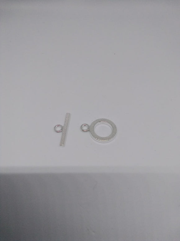Toggle Clasp - Etched Round toggle clasp