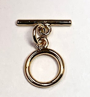 Toggle Clasp - Dainty round toggle clasp